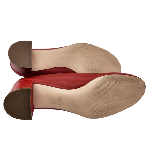 J. Crew Red Flats with Bow Detail - Picture 7 of 10